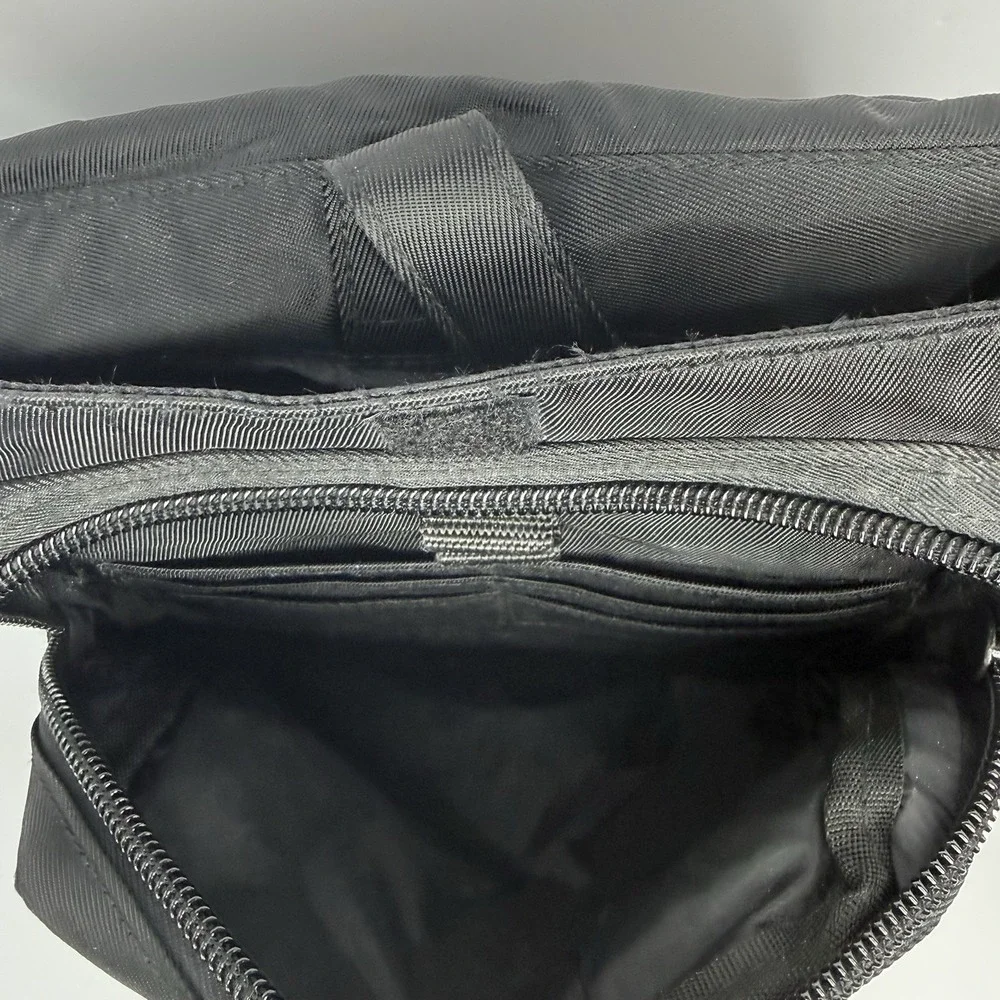 VTG 90s Polo Sport Nylon Crossbody Messenger Bag Black